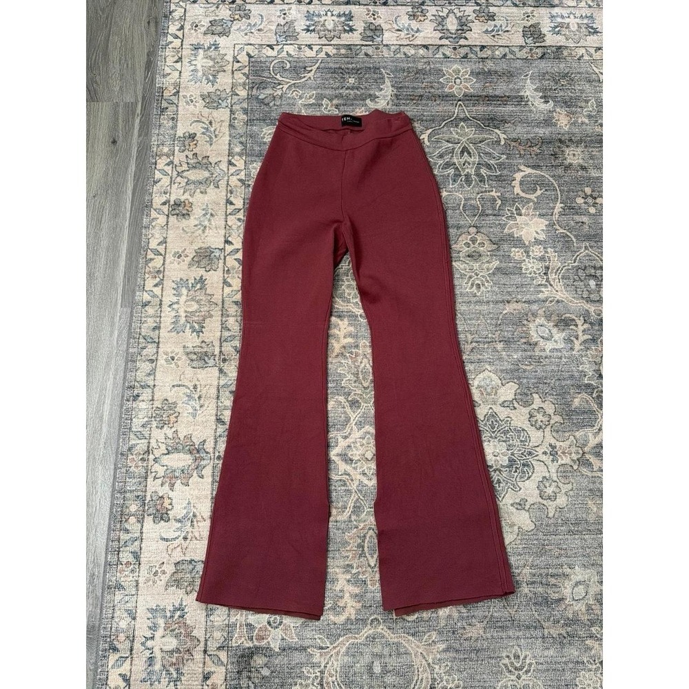 TEN by Babaton Aritzia Split Hem Flare Paramount Pant High Waisted Knit